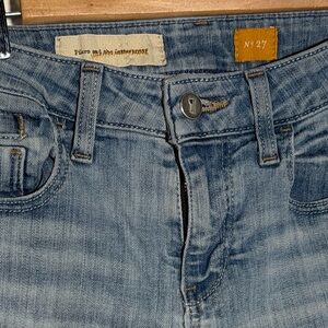 Pilcro and the Letterpress Light Blue Straight Leg Jeans